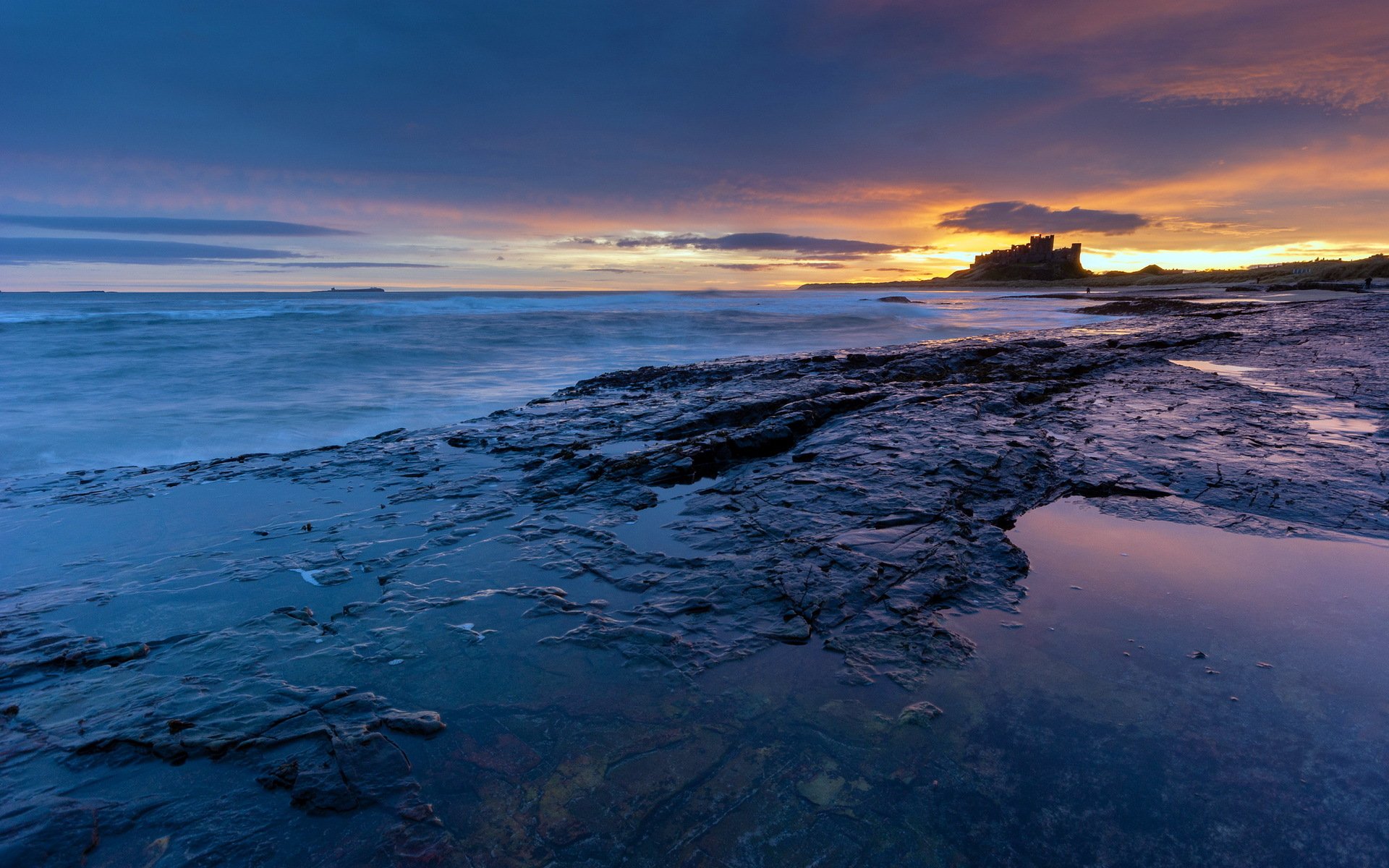 coucher de soleil mer paysage