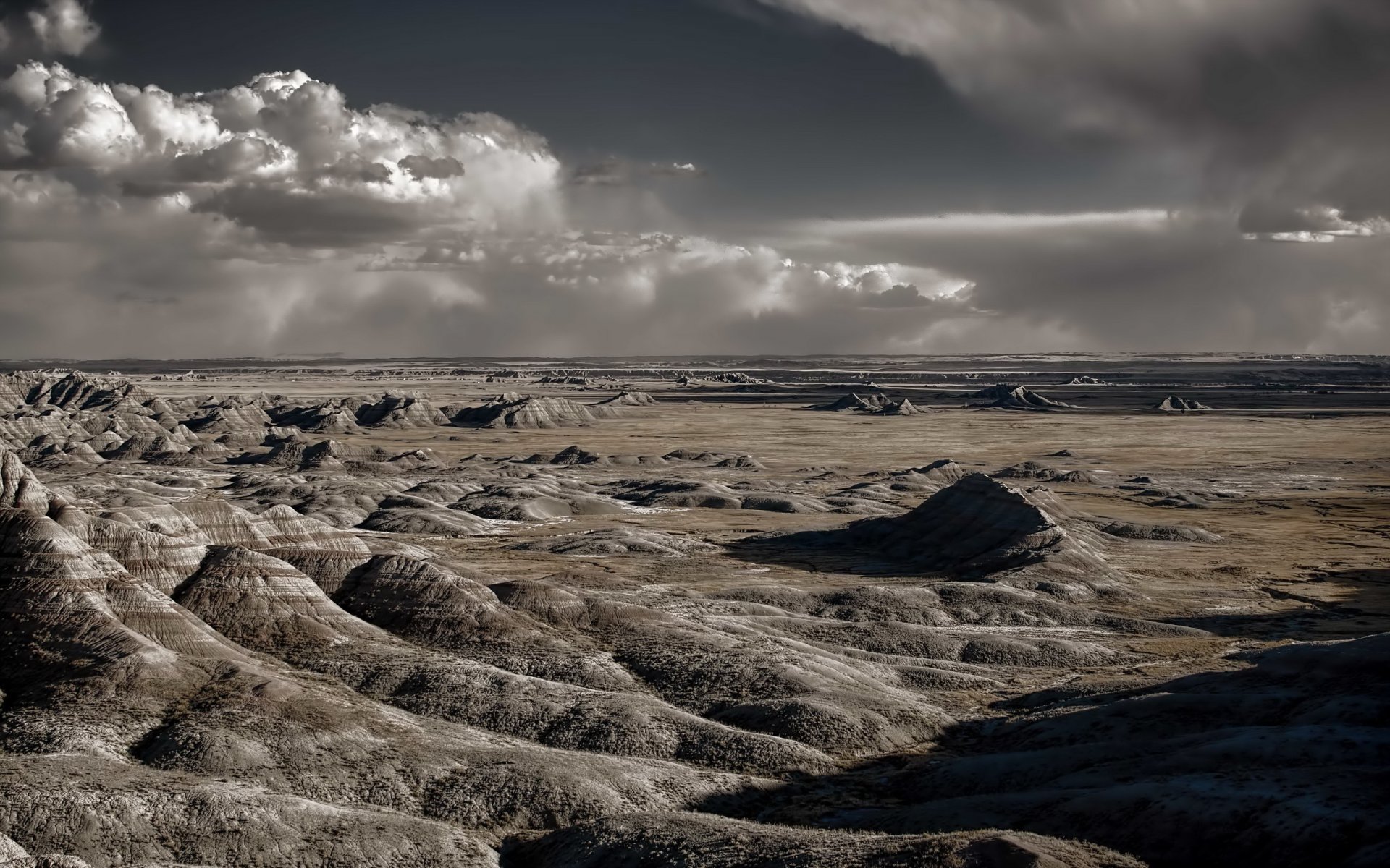 badlands parku narodowego przyroda krajobraz