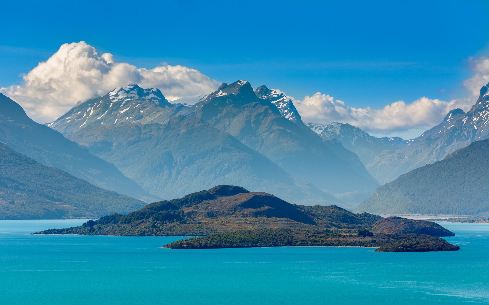 lac wakatipu île nouvelle-zélande montagne