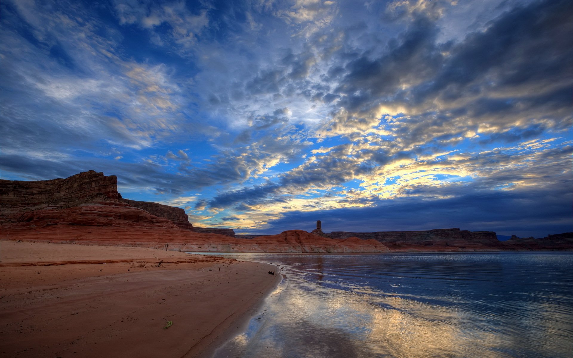 lago powell cielo paisaje