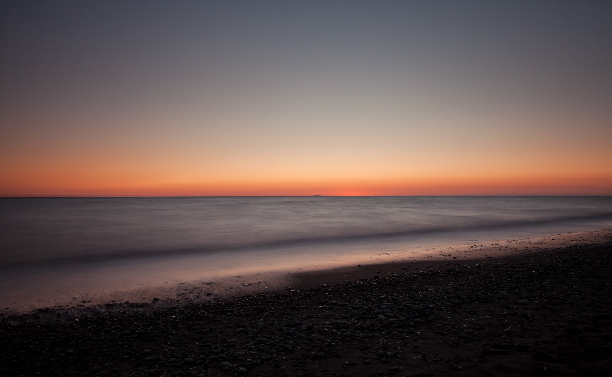 paesaggio oceano spiaggia spiaggia alba ciottoli