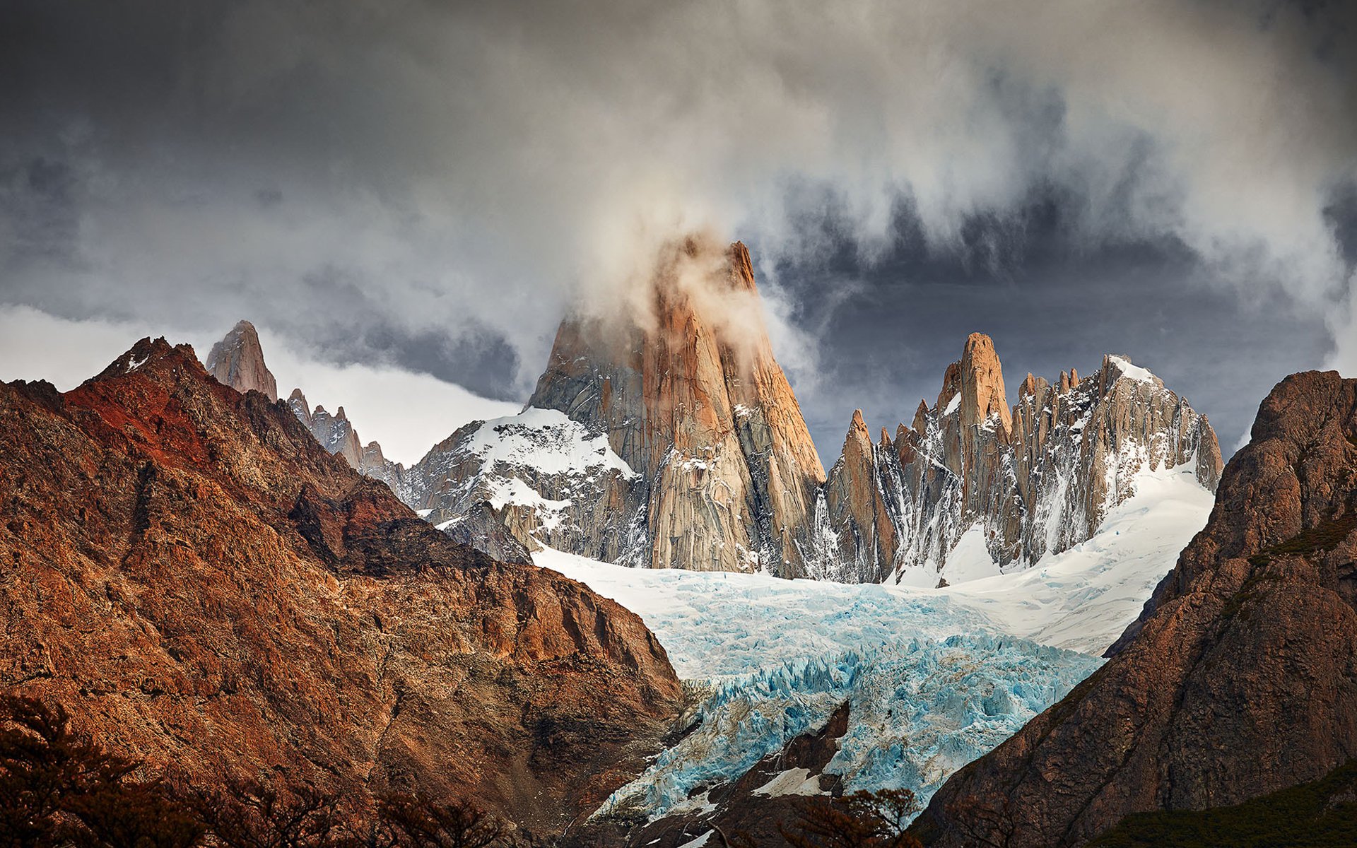 ameryka południowa patagonia góry andes lodowiec