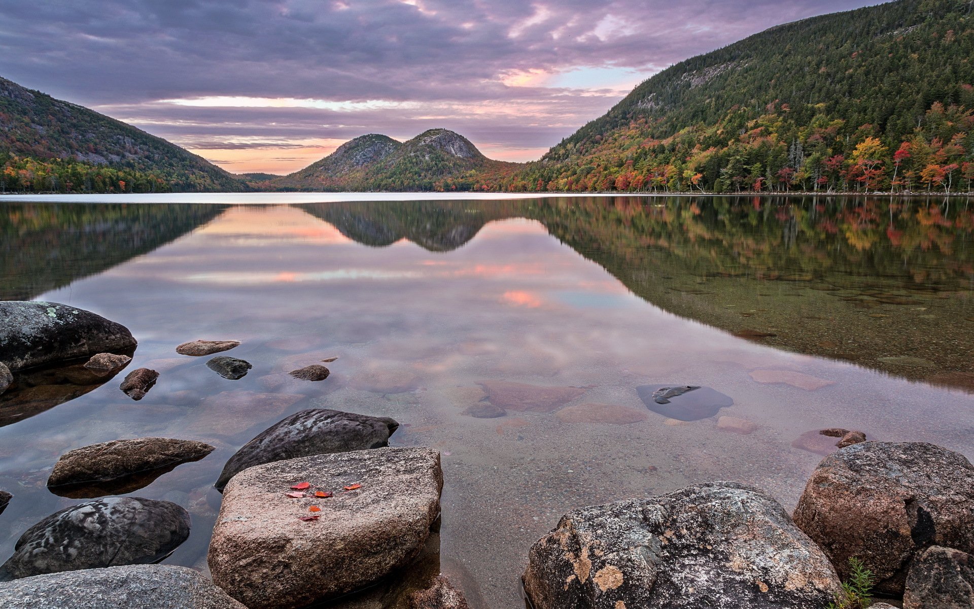 jordan pond acadia landscape