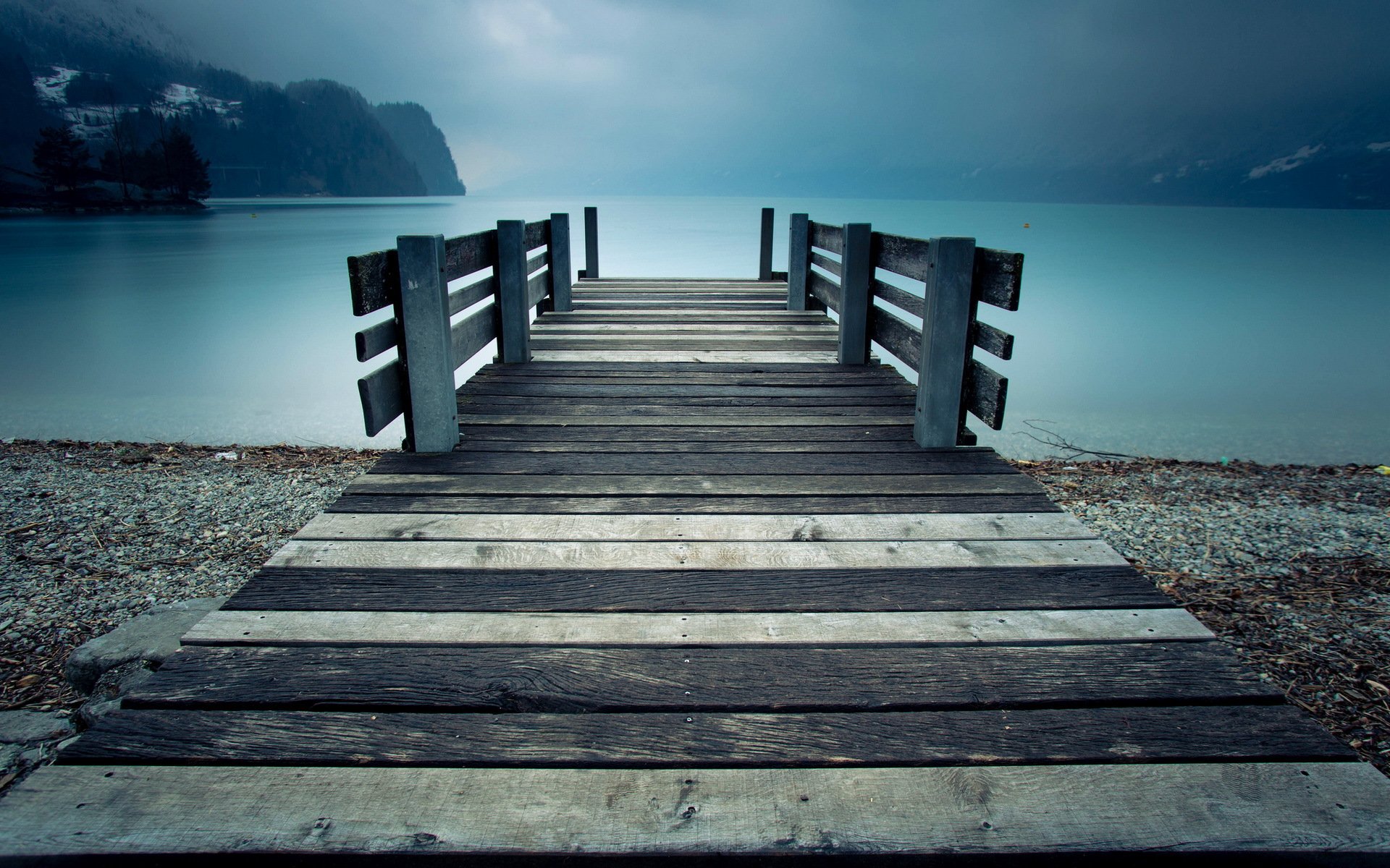 lake bridge landscape