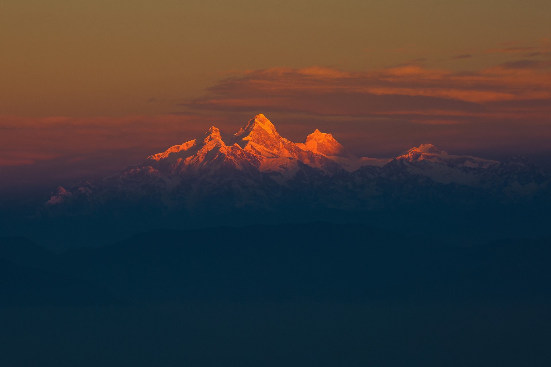 himalayas mountain morning light