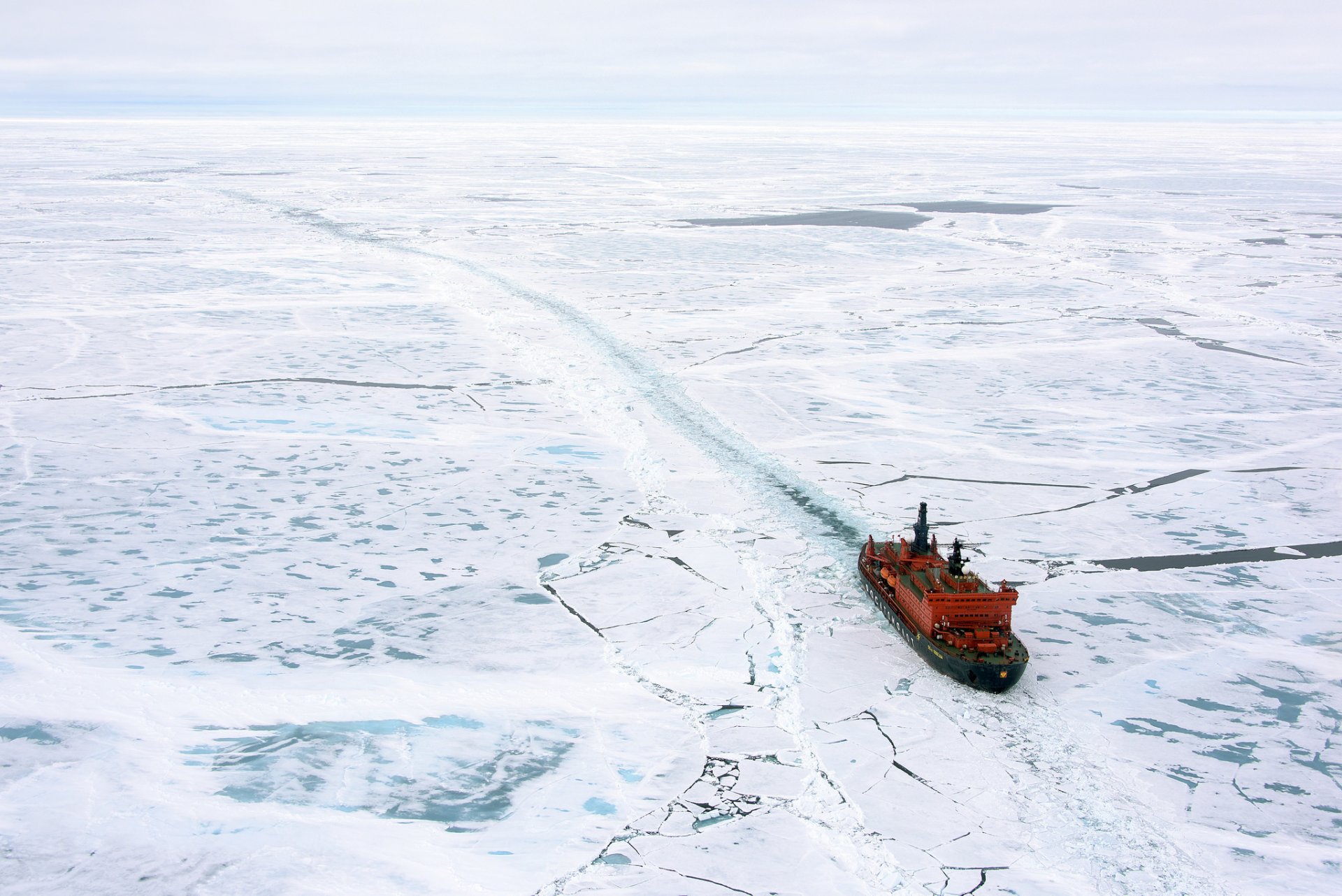 icebreaker snow ice floes space landscape