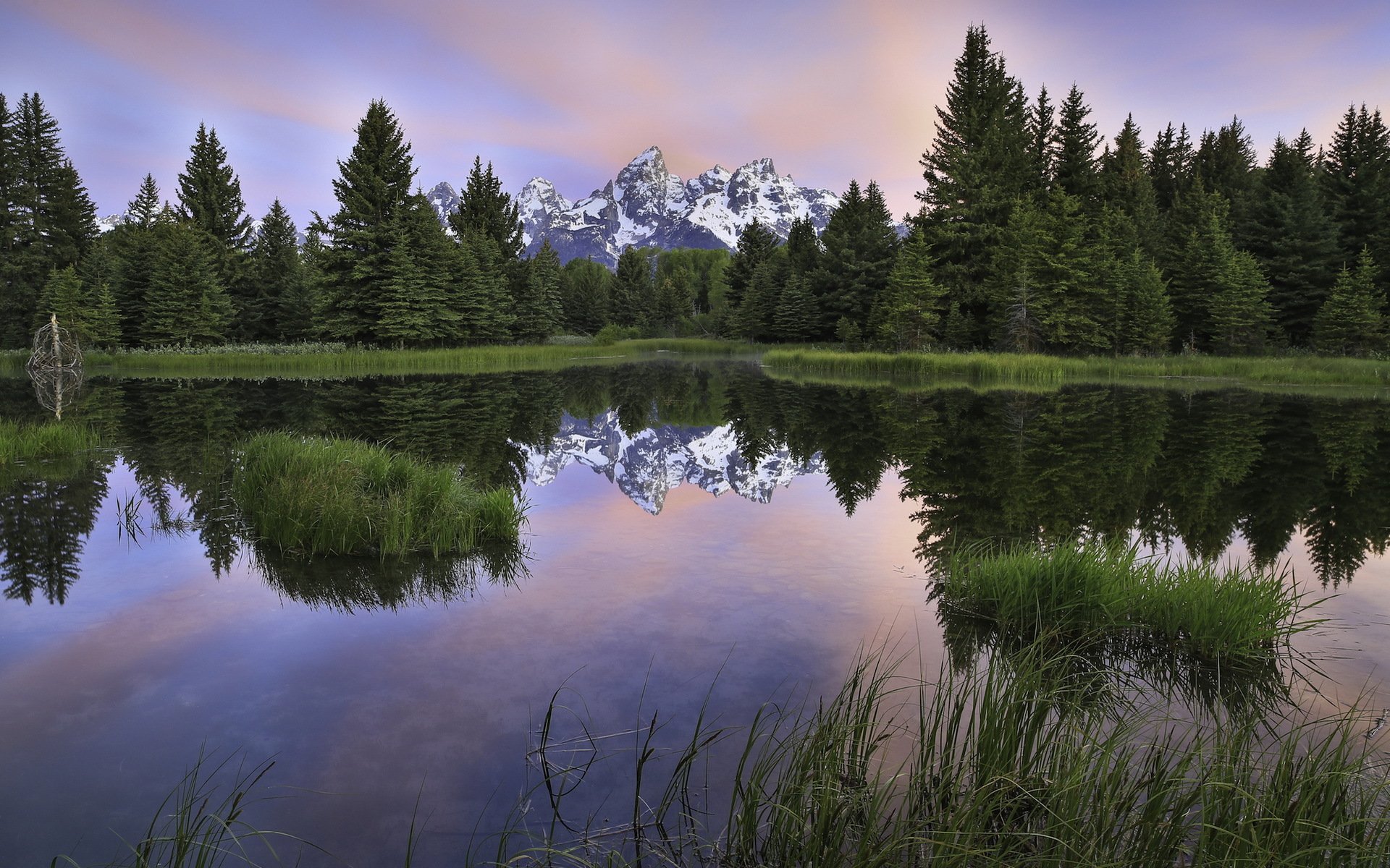 lac montagnes paysage