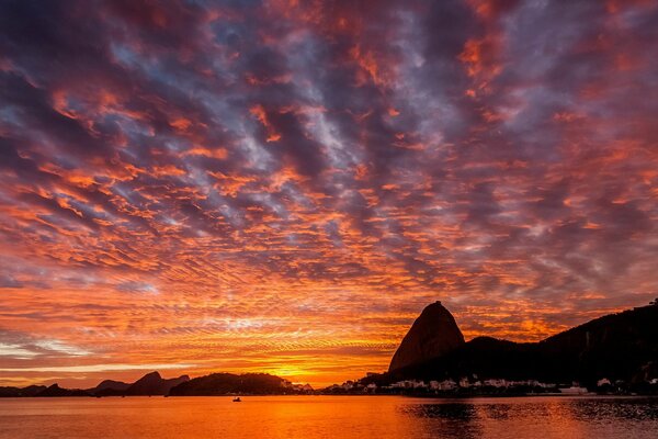 Brasile Rio de Janeiro tramonto