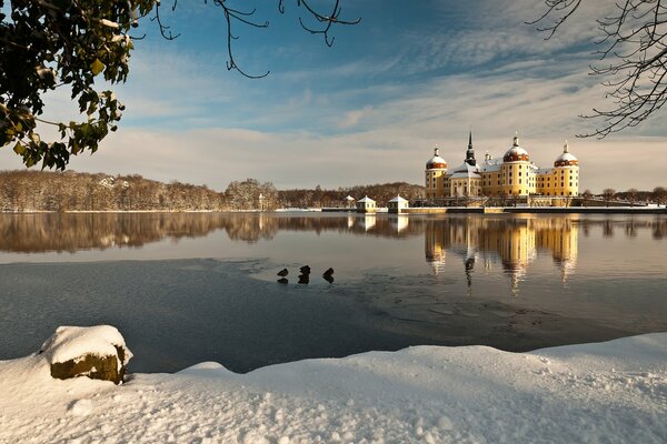 Winter Castle and big lake