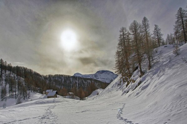 Inverno neve Casa Natura