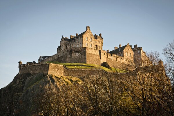 Edinburgh Castle Schottland Berg