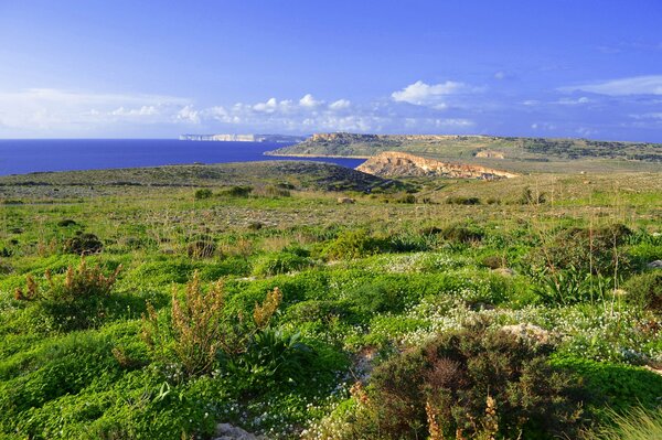 Wyspa Malta gdzie piękne niebo
