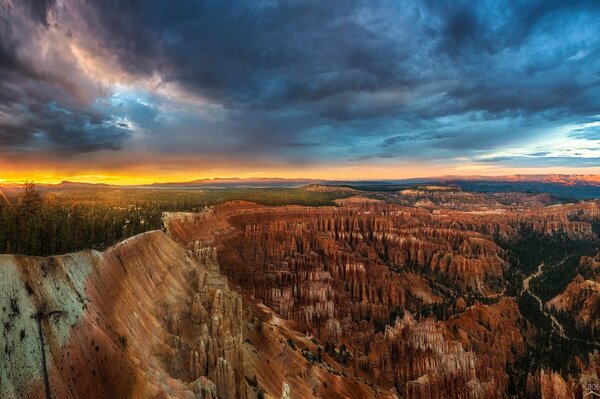 Panorama del cañón. Estados Unidos, parque nacional