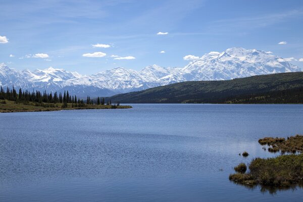 Alaska Mountain Ridge Lake Wonder