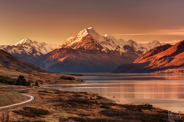 Punto più alto nelle montagne della Nuova Zelanda