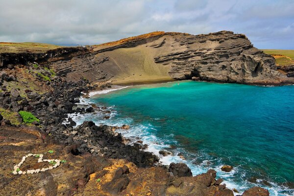 Côte de l océan beau coeur