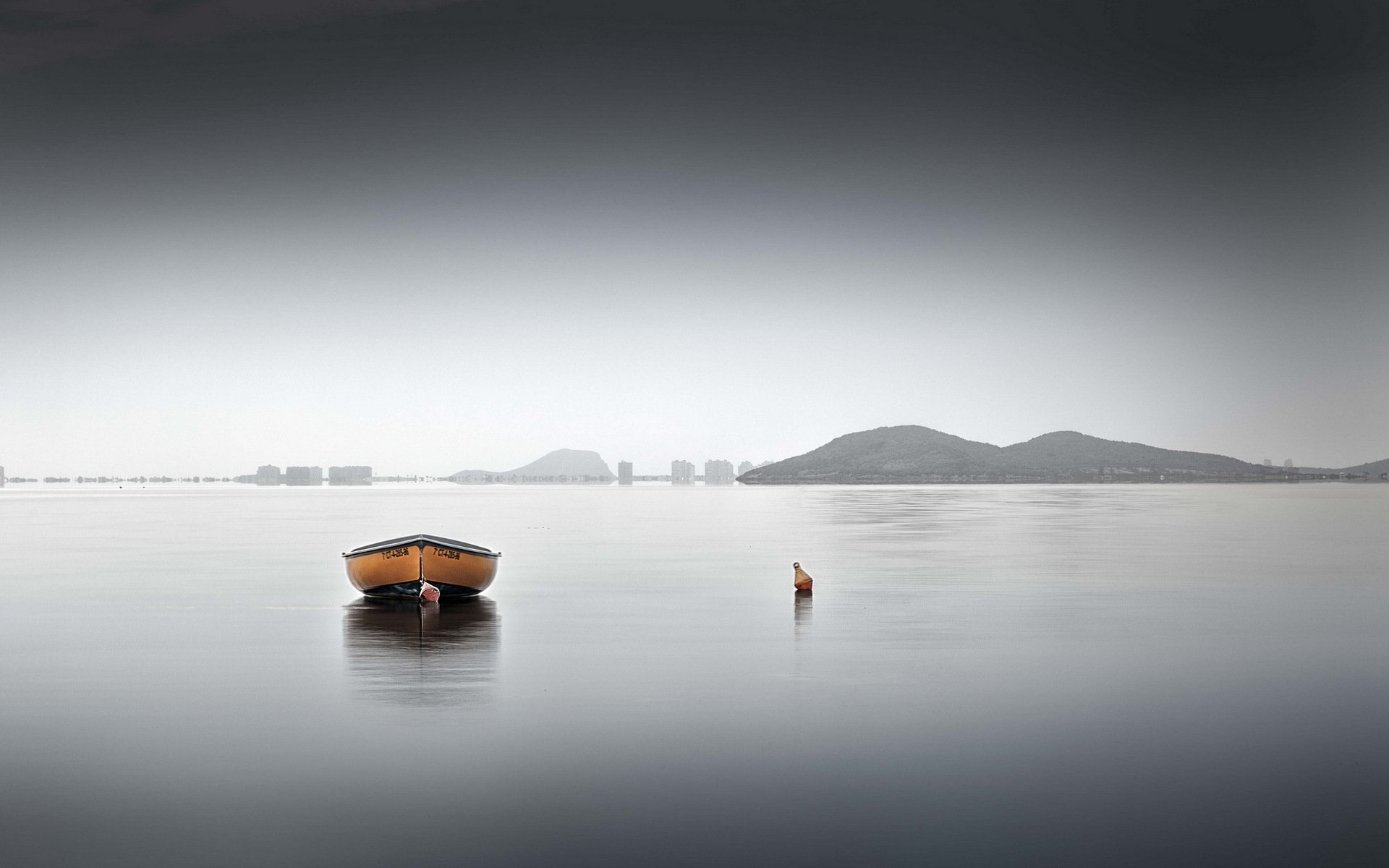 boat lake landscape