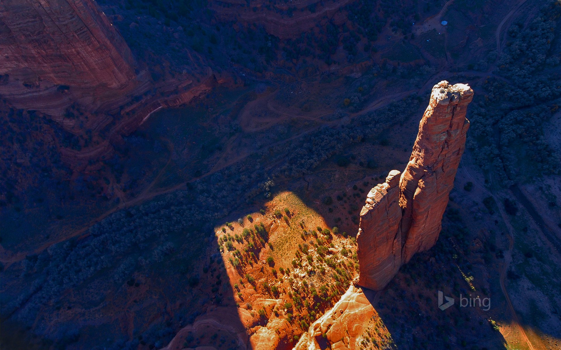 spider rock canyon de shay arizona états-unis montagnes roche nature