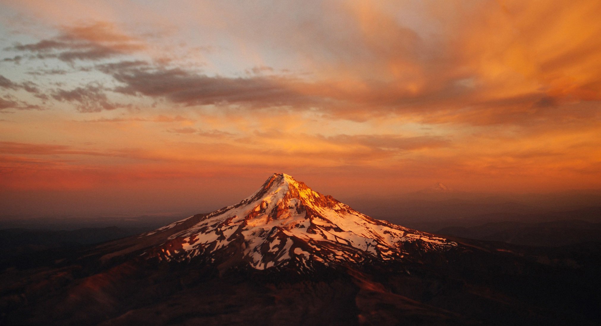 monte hood oregon montaña cumbre volcán