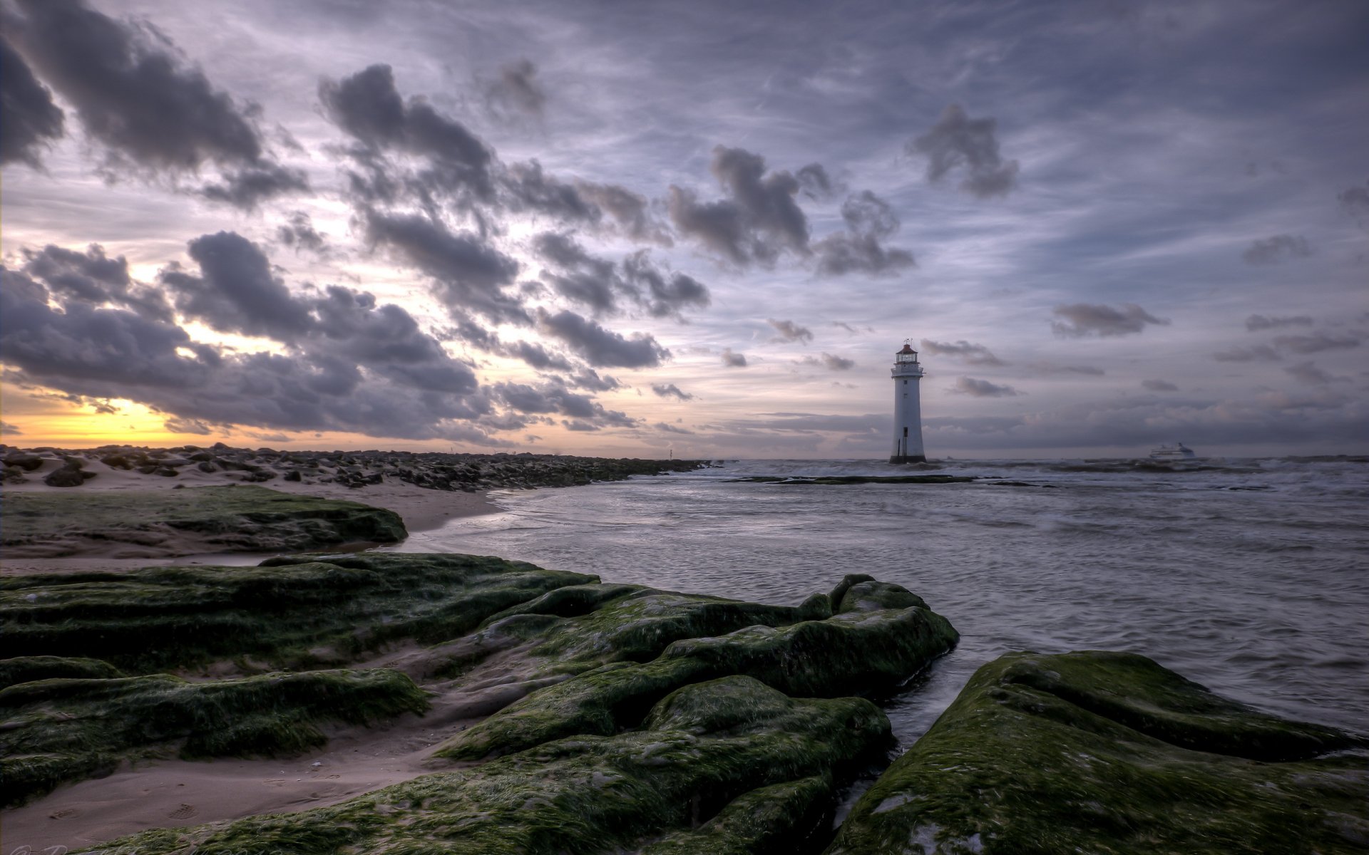 meer leuchtturm landschaft