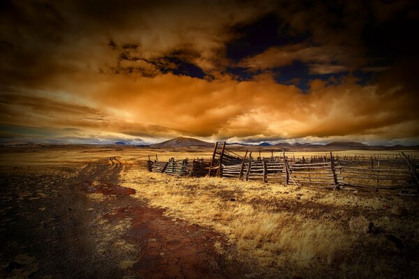 Nuit nuageuse dans les terriers de l Arizona