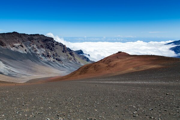 Haleakala volcano on the Hawaiian island of Maui