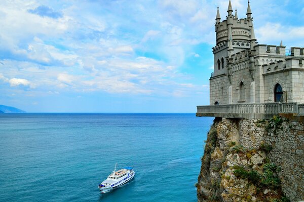 Image of a Swallow s nest in the Crimea