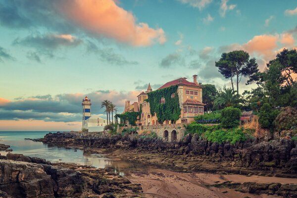 Large villa by the sea