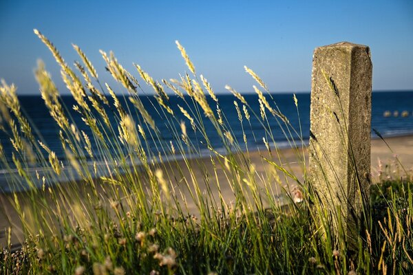 Hermoso paisaje marino en la playa