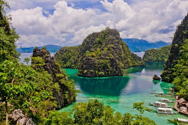 Una isla fascinante con una hermosa vista