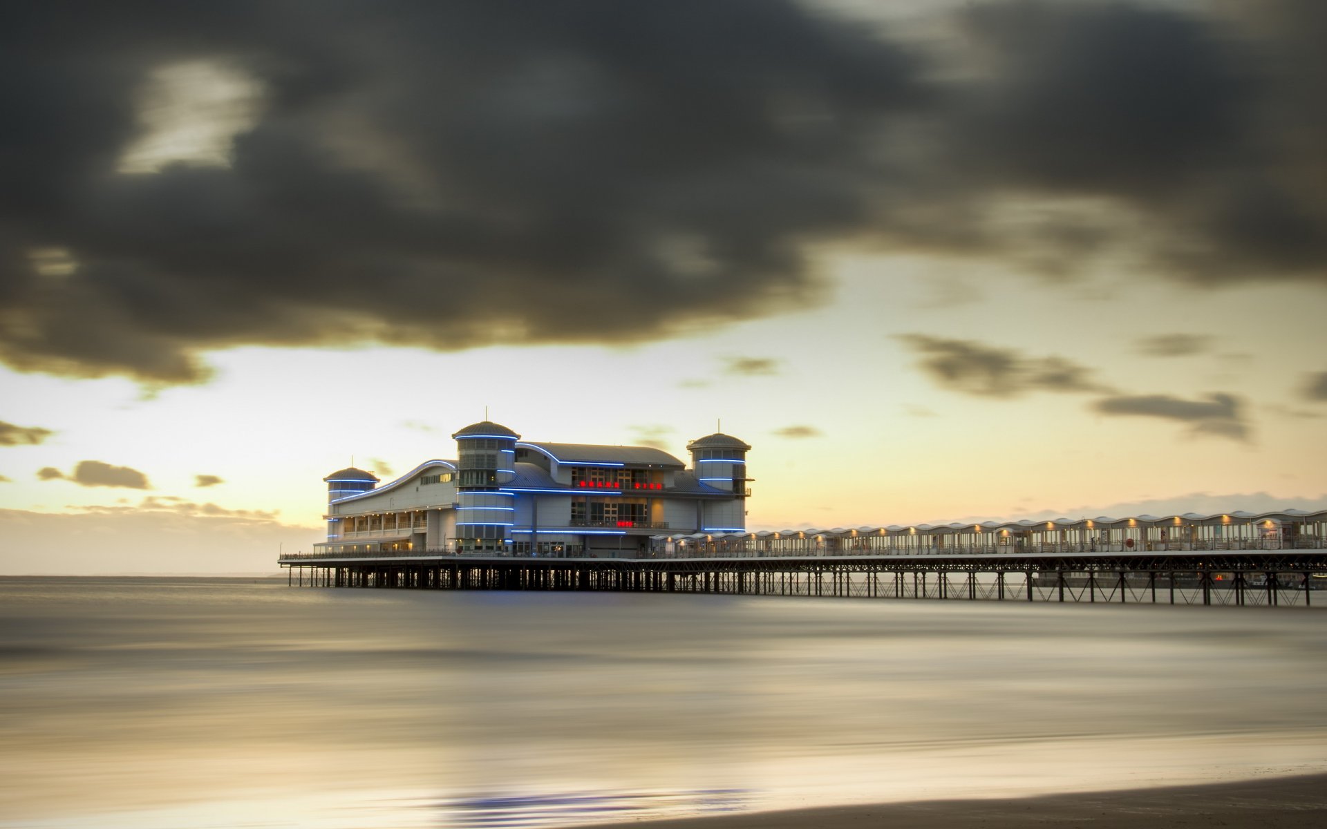 inghilterra weston-super-mare mare ponte