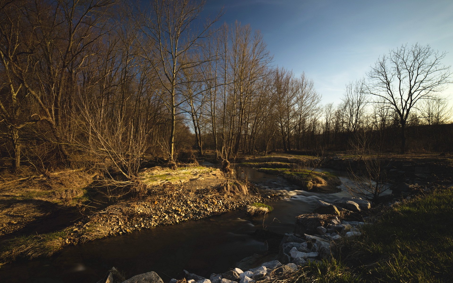 mattina fiume natura primavera paesaggio