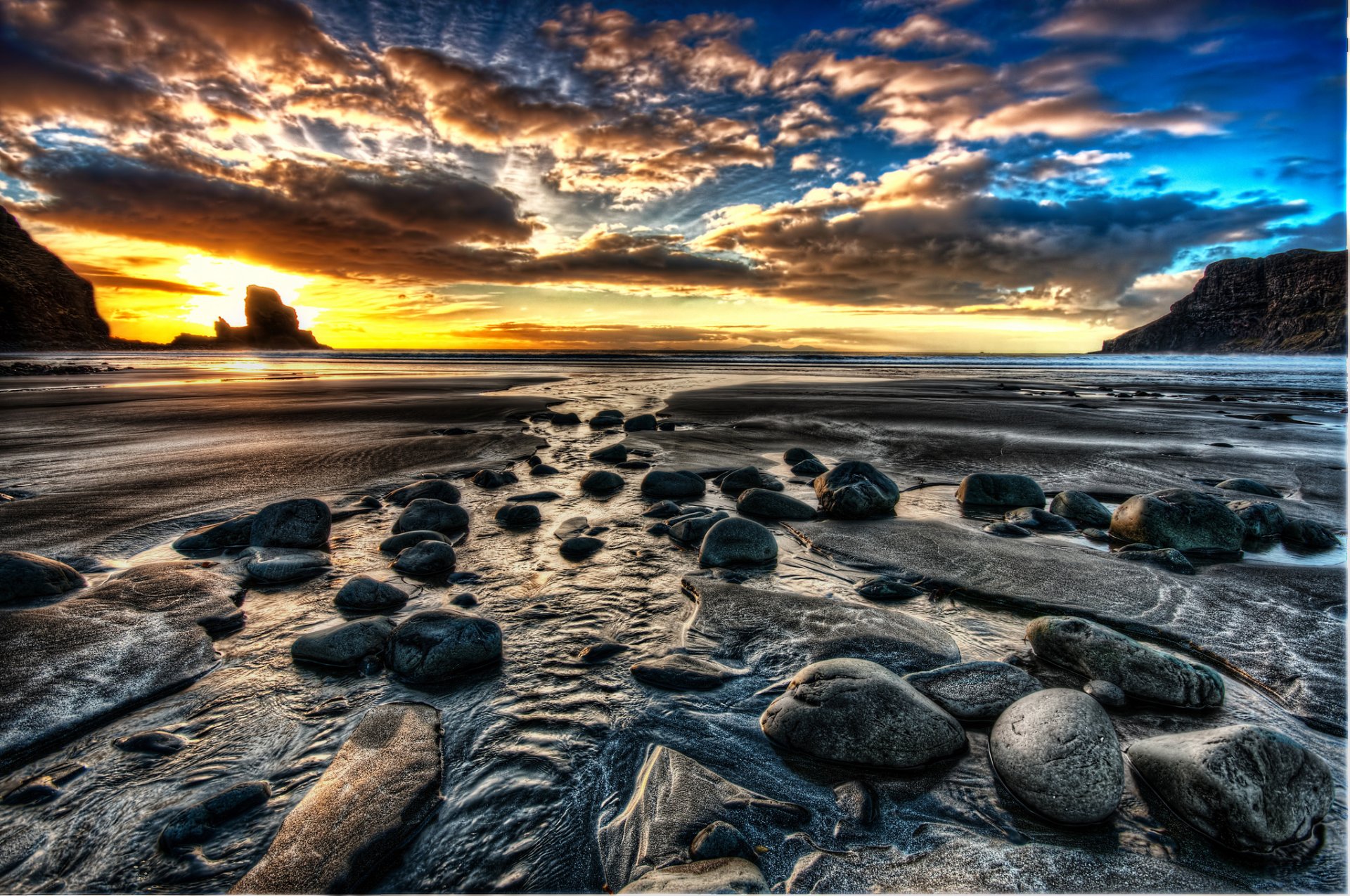 nature landscape sky sunset beach ocean sun sand sea dawn