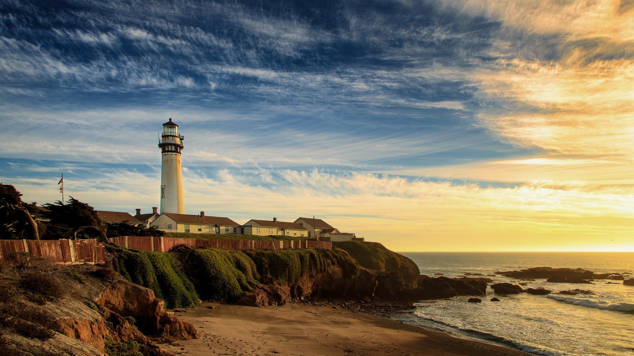 phare côte plage mer