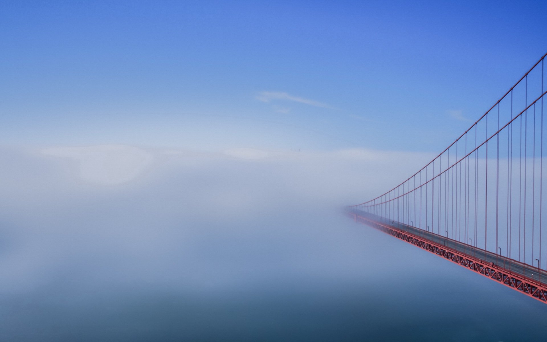 matin brouillard pont