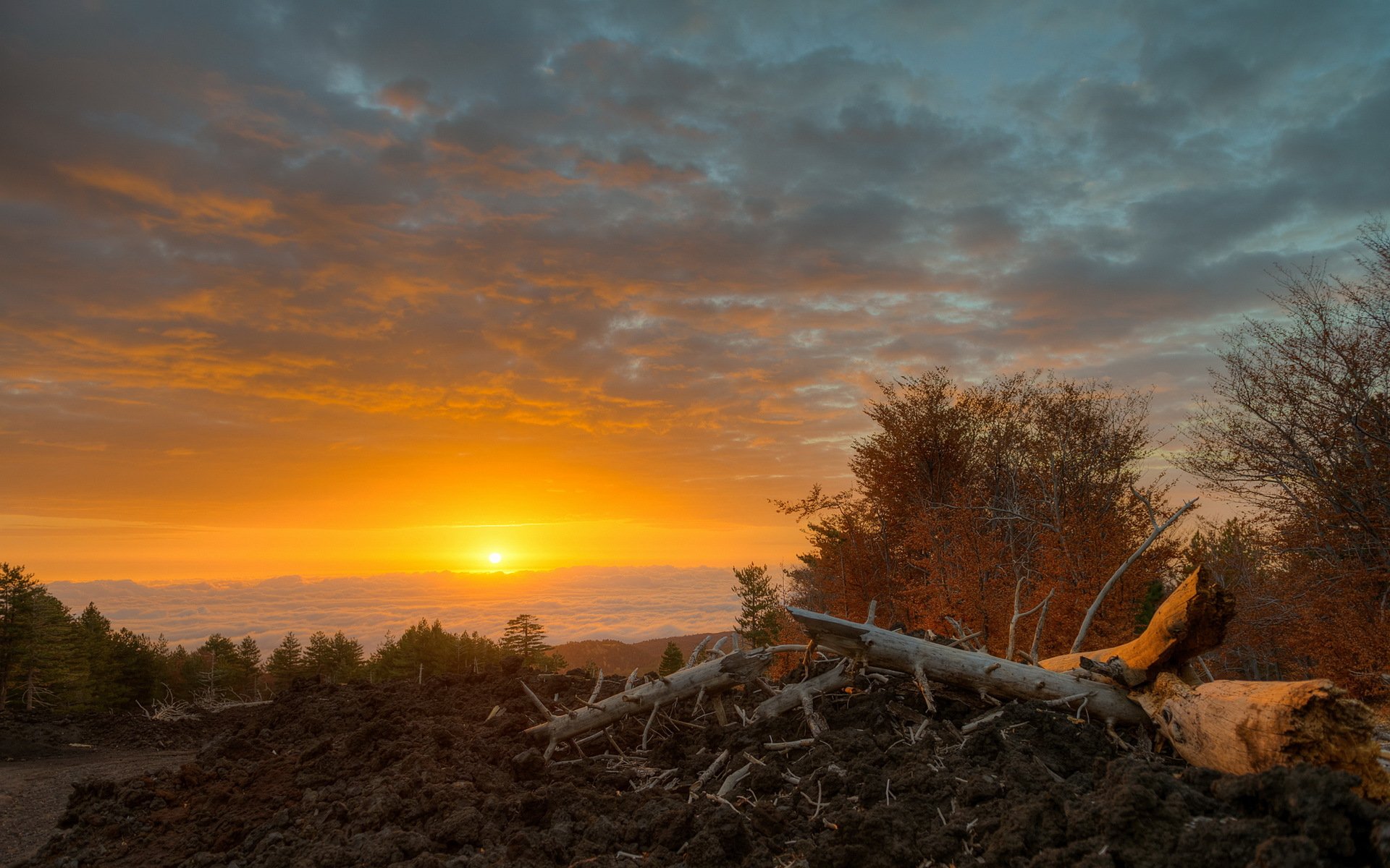 linguaglossa italien sizilien morgen sonnenaufgang