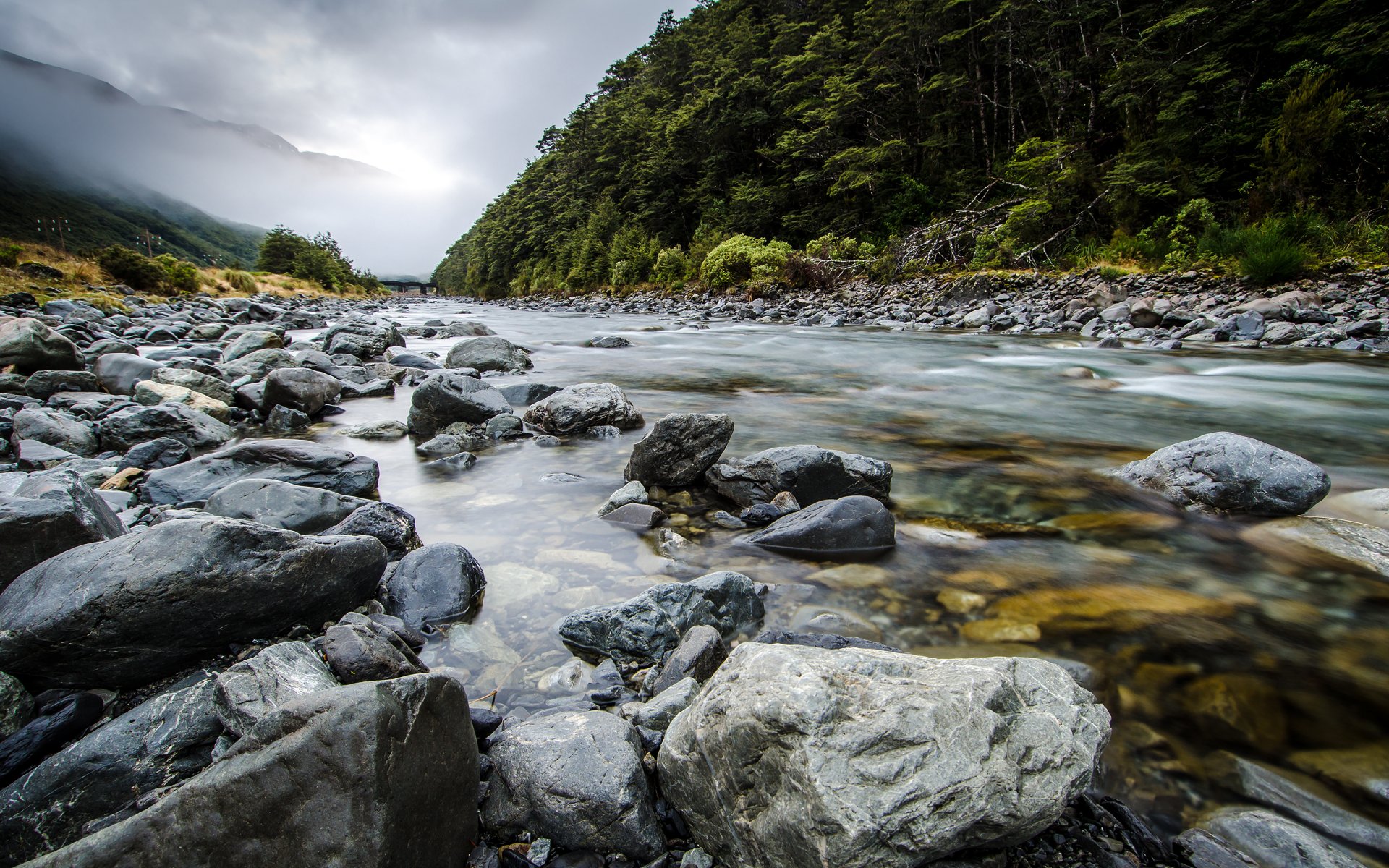 Реки Новозеландия новой Зеландии