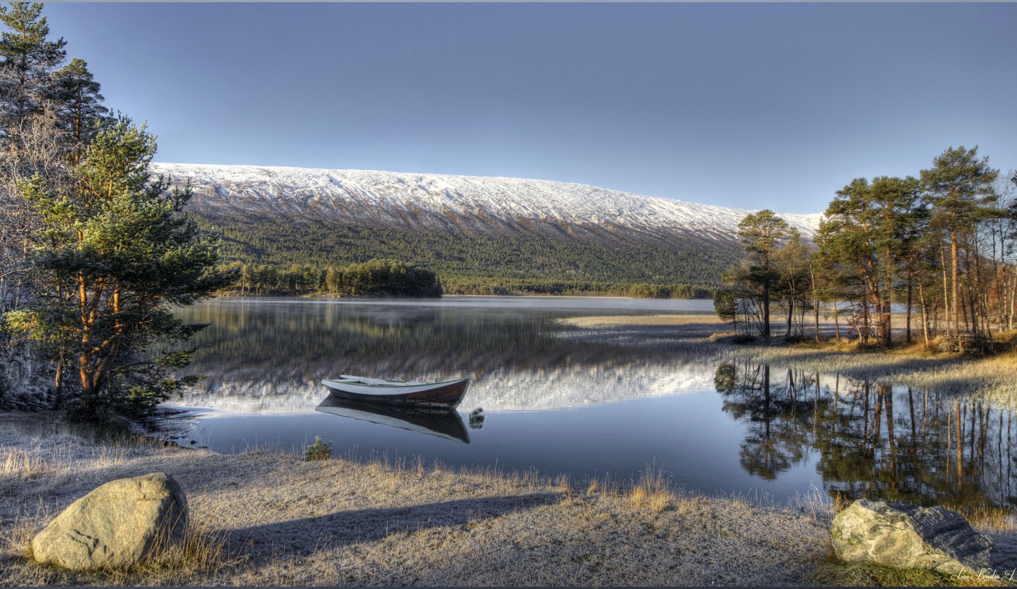 río noruega barco paisaje lesya hdr naturaleza