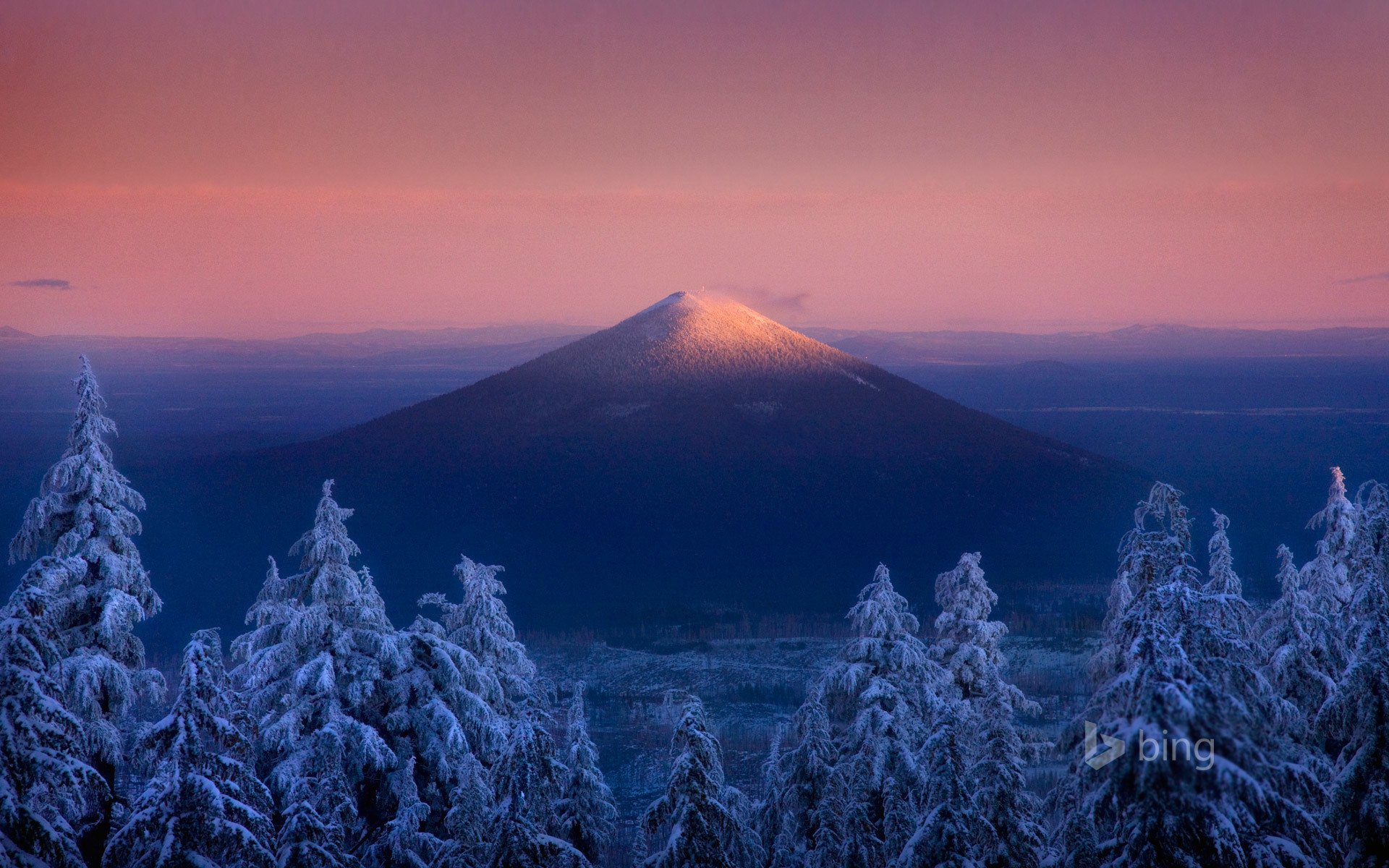 oregon stati uniti cielo montagna foresta inverno neve