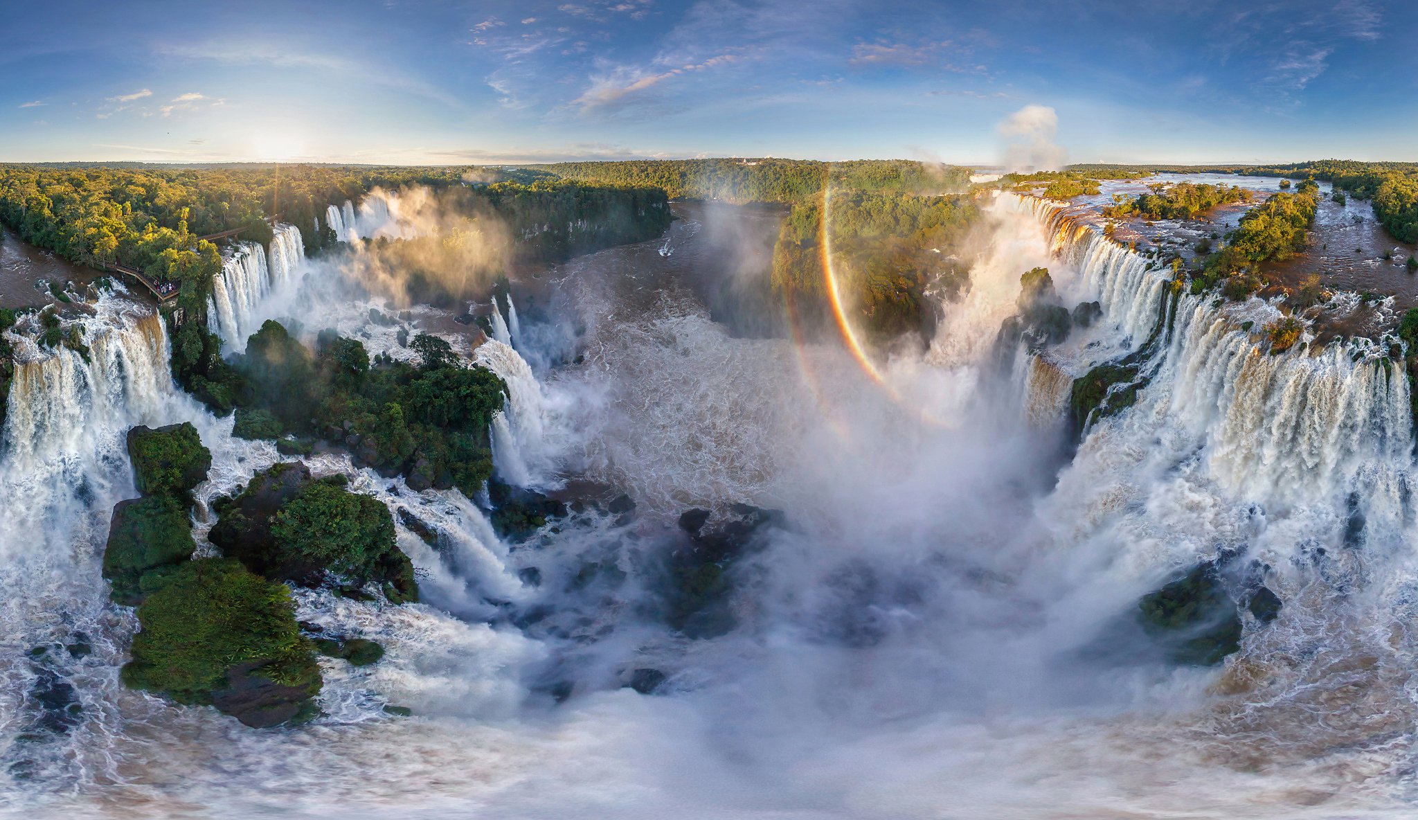 ameryka południowa argentyna brazylia wodospady iguazu tęcze