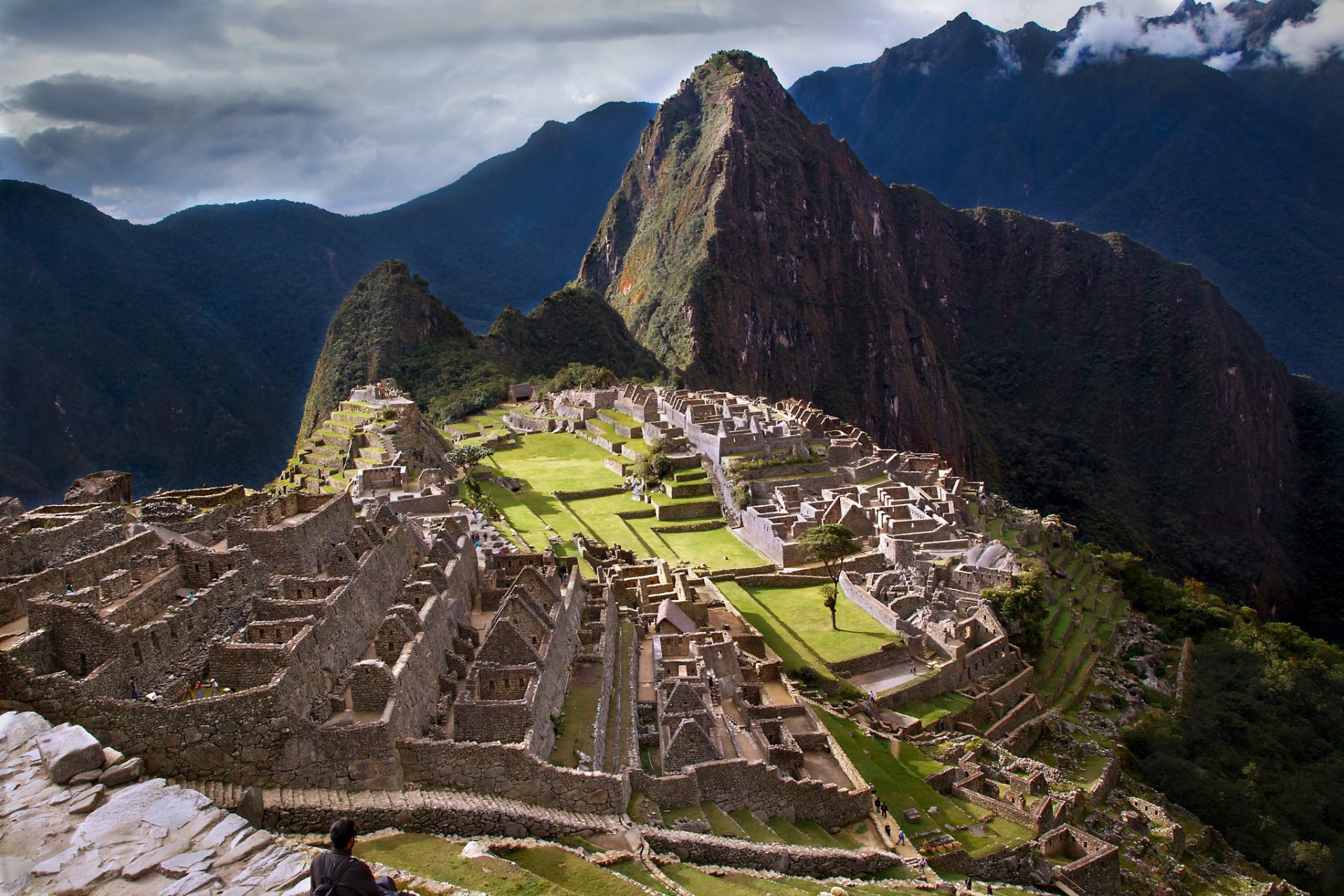 machu picchu peru himmel berge inkas ruinen ruinen stadt