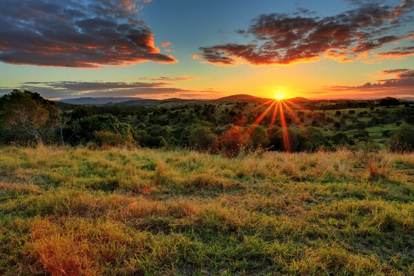 Los rayos del sol al atardecer son deliciosos