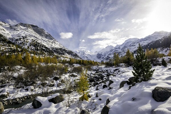 Encuentro otoño con invierno Val morteratsch