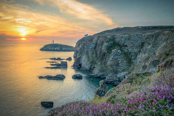 Evening sunset in North Wales