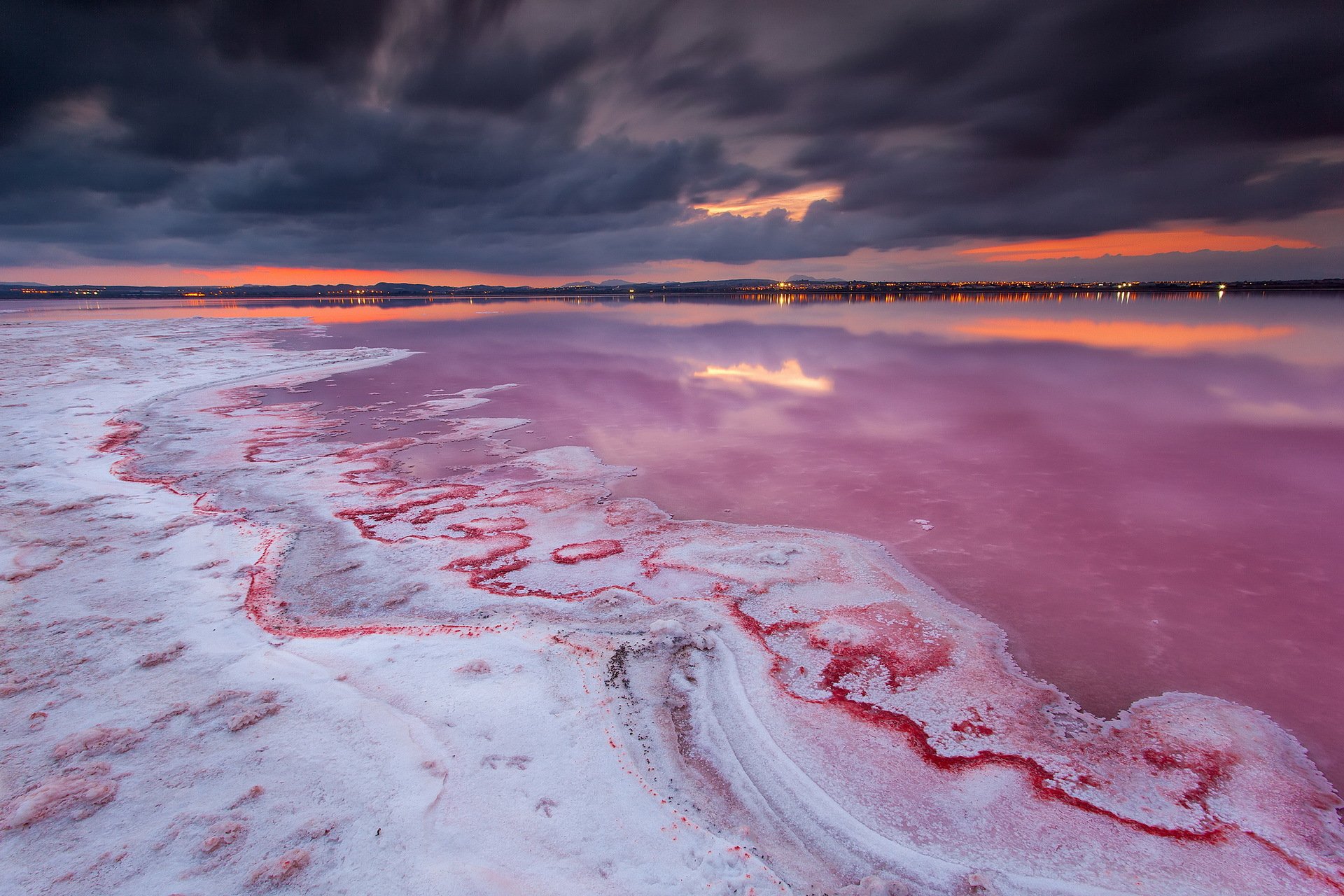 lac nuit paysage