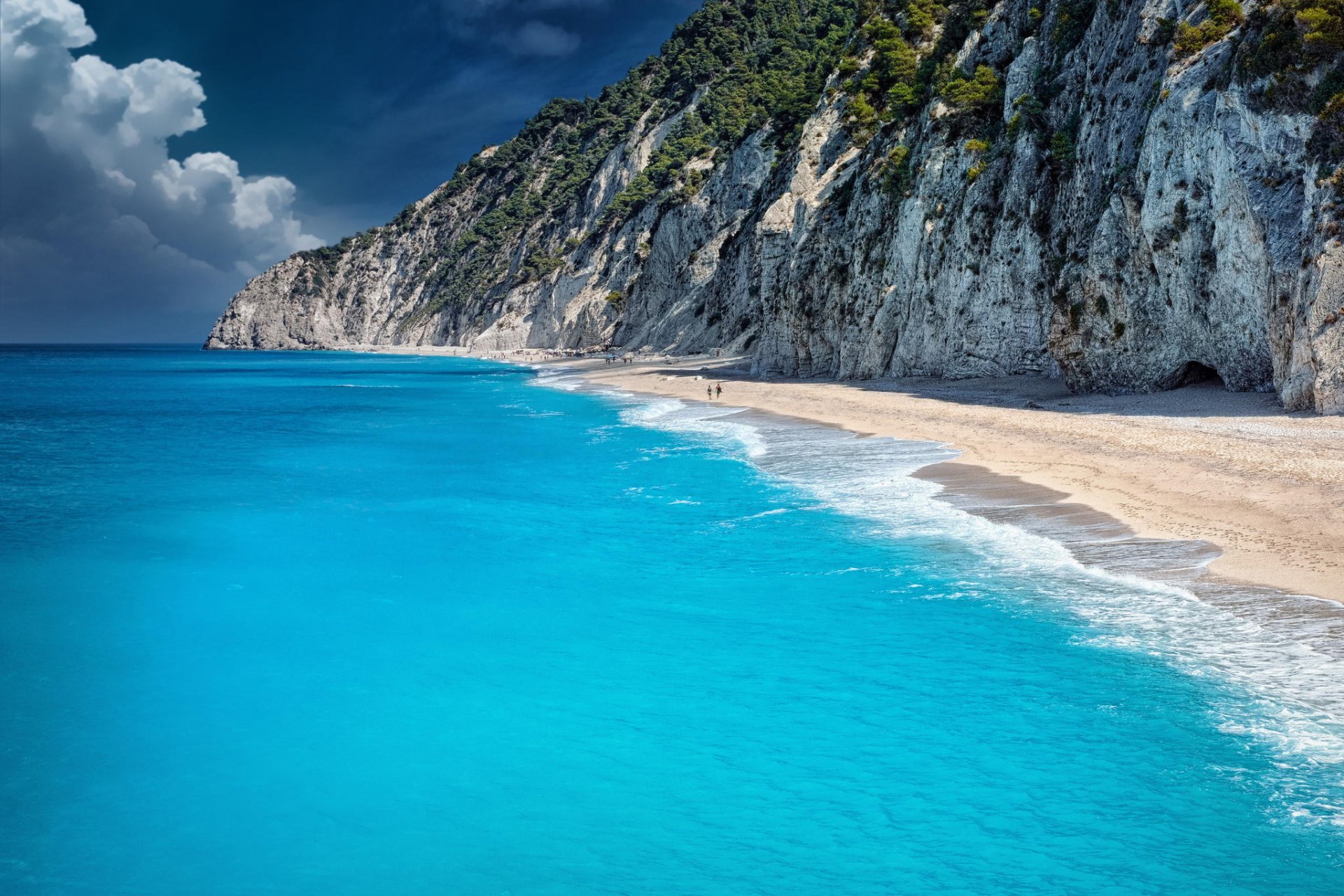 plage océan côte falaise