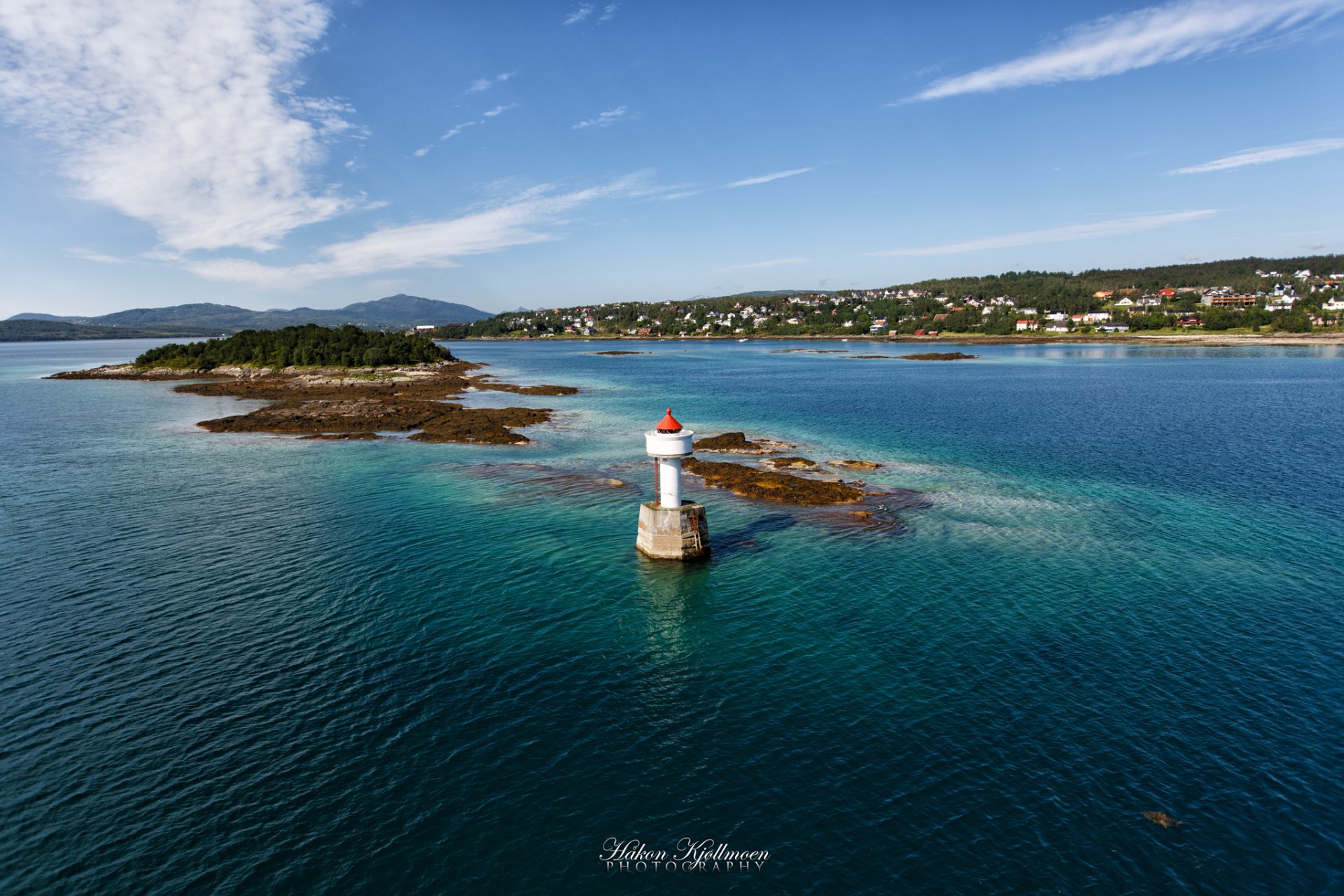 meer leuchtturm natur ufer land