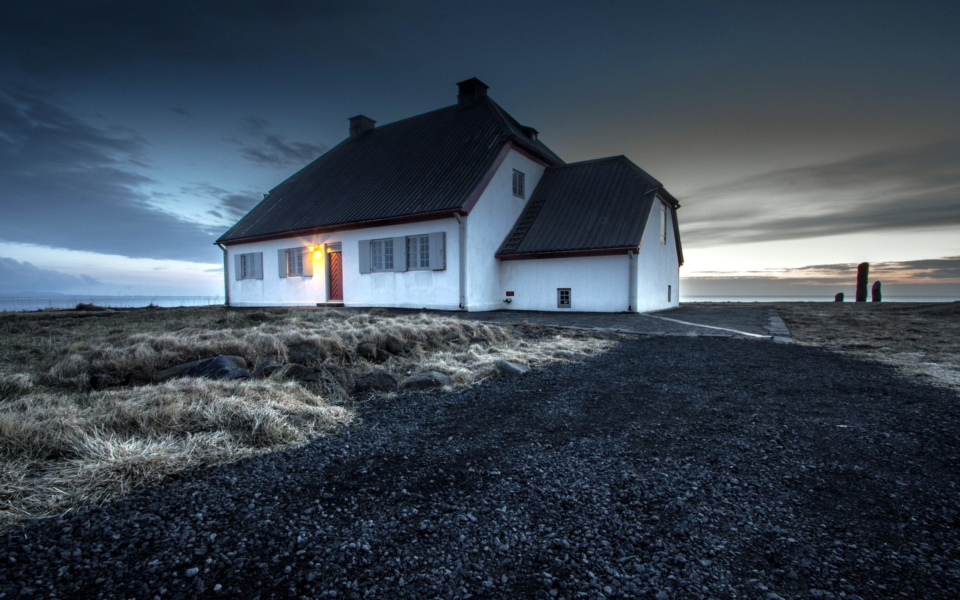 islandia gullbringusysla celtjarnarnes dom krajobraz