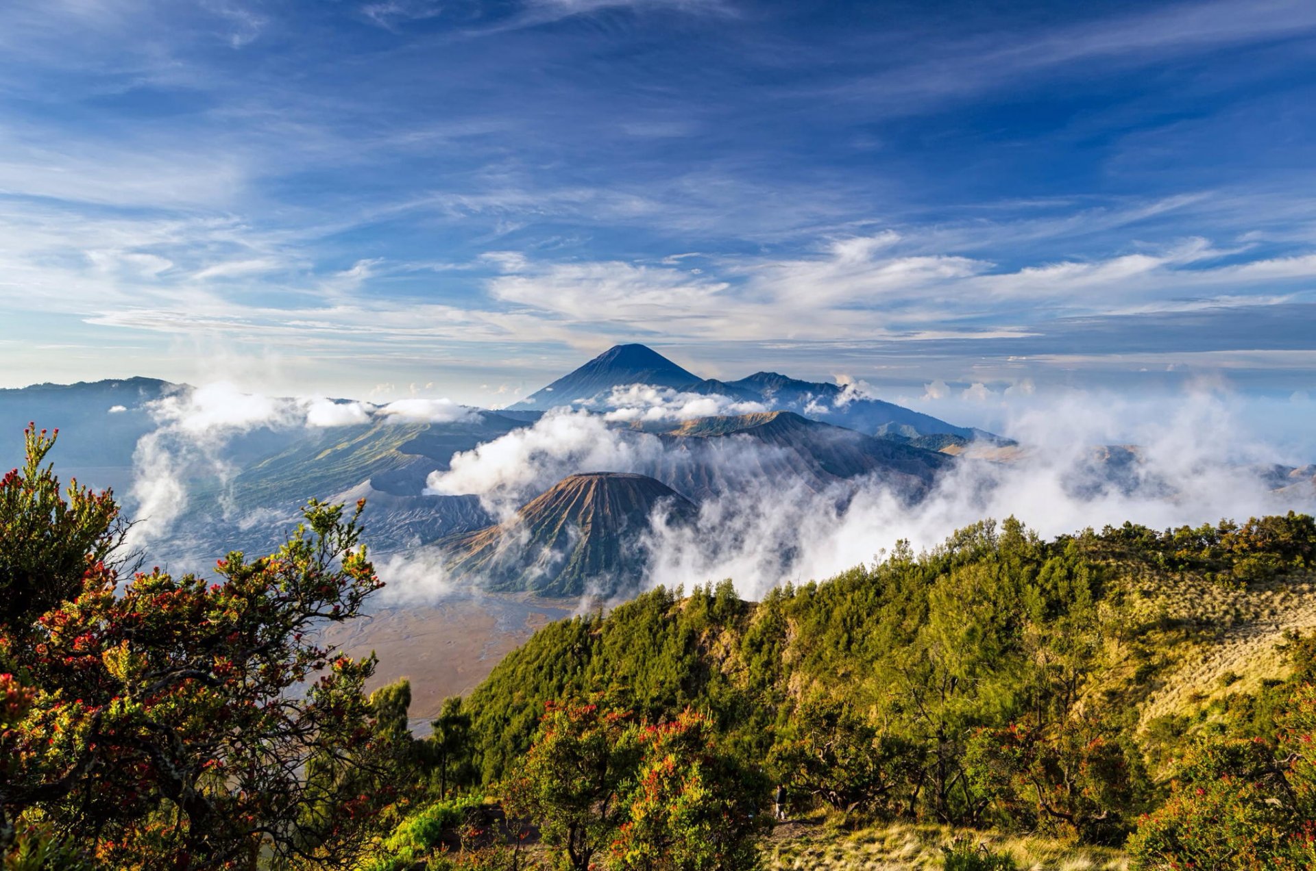 indonezja jawa kompleks wulkaniczny-kaldery tengger tengger wulkan bromo