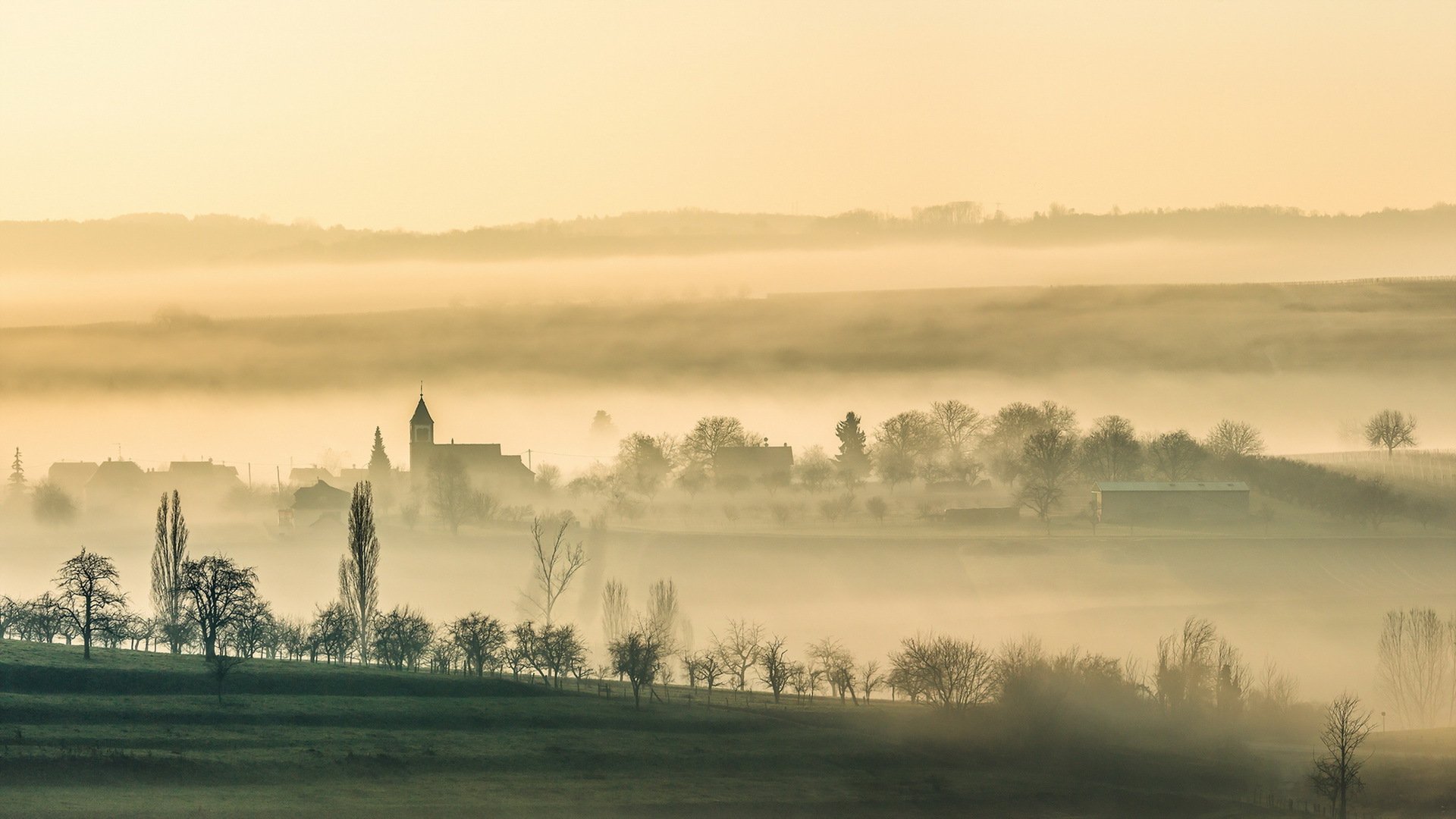 traenheim matin brouillard